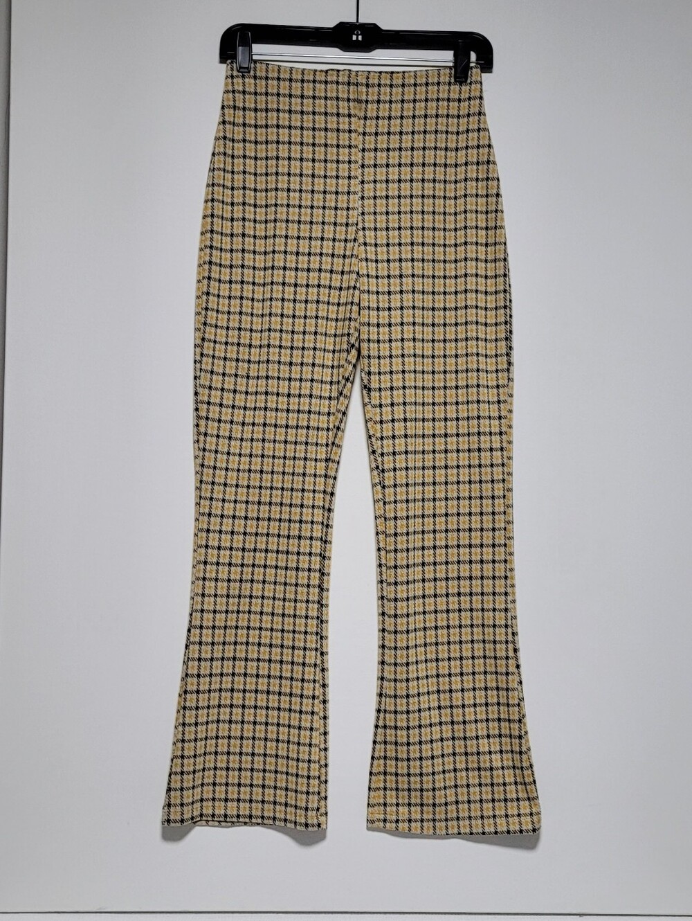 Urban Outfitters Y2K-inspired Cara High-waisted Plaid Kick Flare Pants